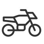 Cross Country Motorcycle SVG Icon